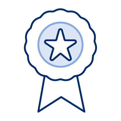 Illustration of an award ribbon.