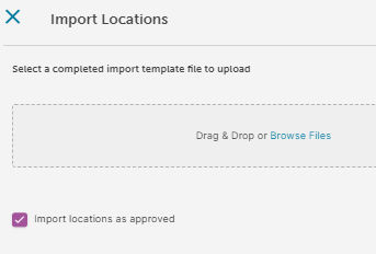 Import as approved