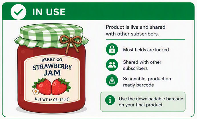 Selecting the Status for a Product image