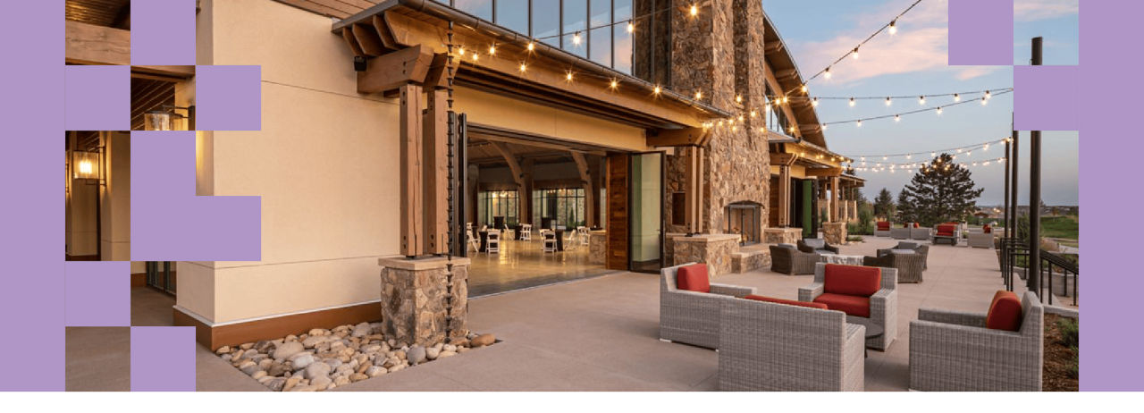 Exterior patio photo of Gaylord Rockies Resort & Convention Center