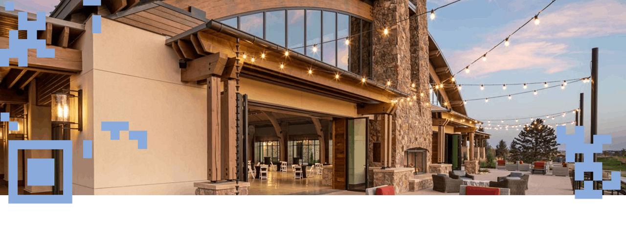 Exterior patio photo of Gaylord Rockies Resort & Convention Center