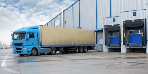truck at loading dock
