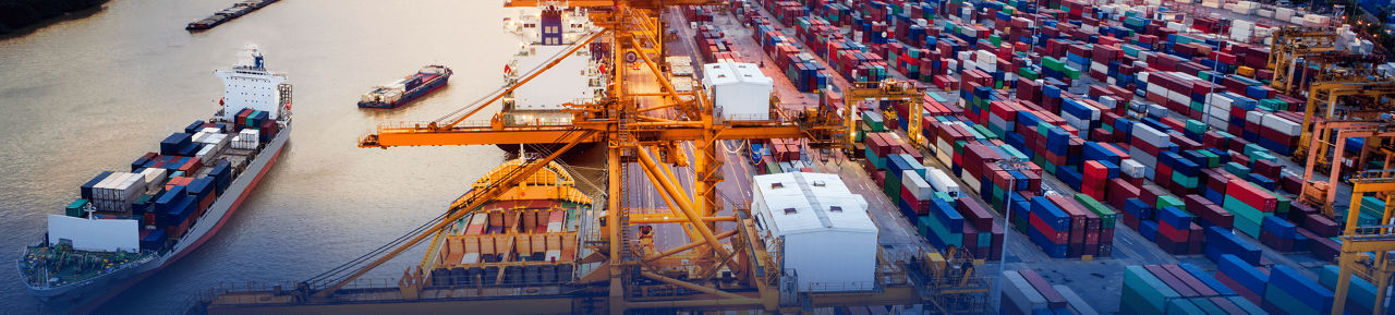 Picture of a shipyard