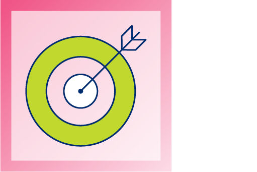green target with arrow graphic