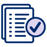 stack of papers with checkmark icon