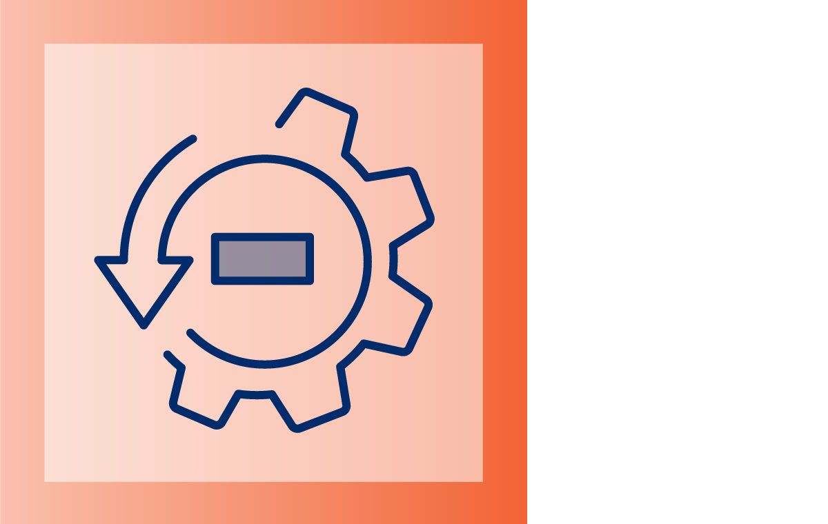 gear icon with minus sign