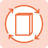 icon of product box with arrows around it