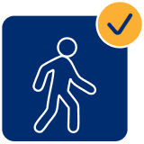 icon of figure walking
